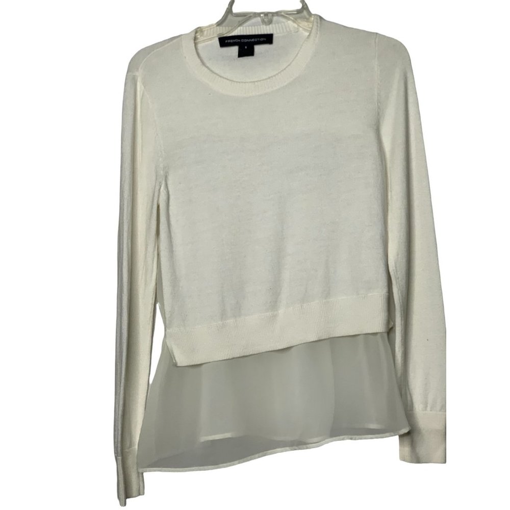 French Connection Sheer Back Elasticated Waist S … - image 1